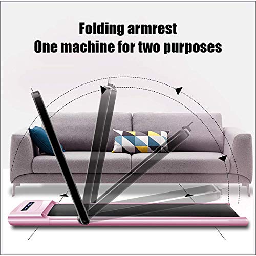 Image of Household Flat Treadmill, Small Fitness Equipment, Mini Folding Multi-Function Electric Treadmill