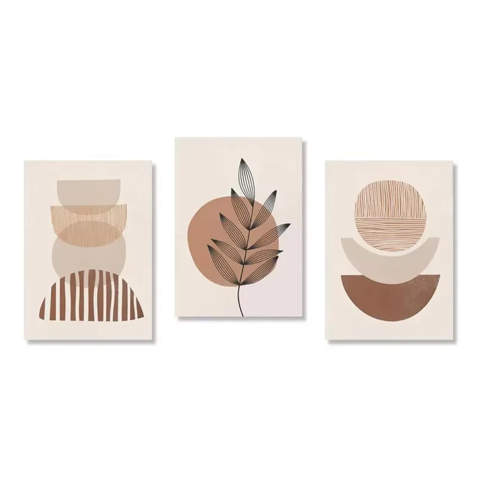 Imprimés géométriques modernes et poster lune abstrait 60x80cm AEFOUU - 8