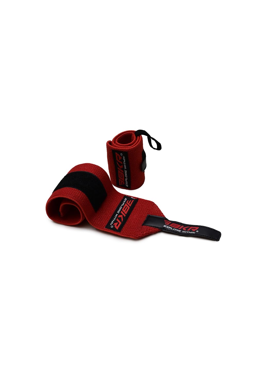 Wrist Support for Gym – Adjustable Wrist Wraps with Thumb Loop for Men and Women – Ideal for Weightlifting and Hand Grip (Black)