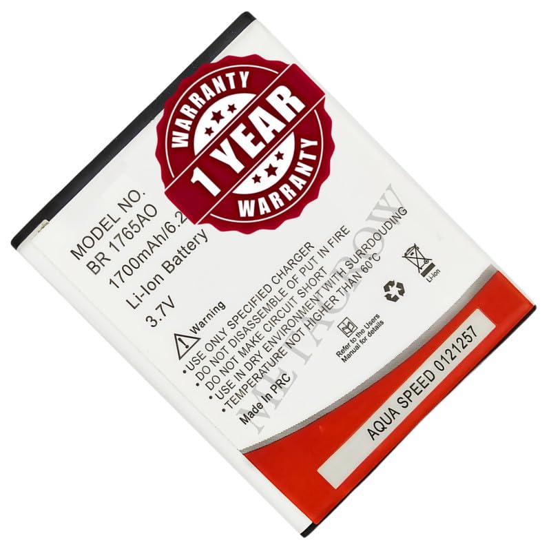 Image of Original BR1765AO Battery Compatible with Intex Aqua Speed - (1700mAh) - 1 Year Warranty BC45