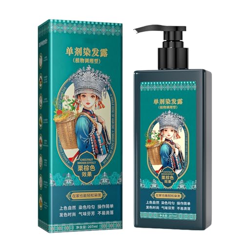 Champú Para Tinte Para El Cabello, Ingrediente, 207 Ml, Champú Para Teñir Barba, Cobertura Instantánea De Canas, Fórmula Nutritiva, Para Hombres, Mujeres Y Personas Mayores, Salón