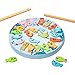 UMU® Magnetisches Angelspiel aus Holz für Kinder 26 Buchstaben des Alphabets, Angelspielzeug zum Fangen und Zählen, Vorschulspiele für Jungen, Mädchen, Kinder und Kleinkinder im Alter von 3 4 5 Jahren