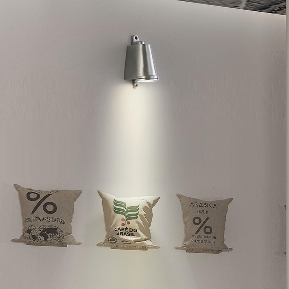 1-pak Zewnętrzny kinkiet wewnętrzny, 5 W 3000 K/4000 K do wyboru, zewnętrzny wodoodporny kinkiet ścienny IP54, antykorozyjna lampa LED do montażu na ścianie Oprawy oświetleniowe do ogrodu