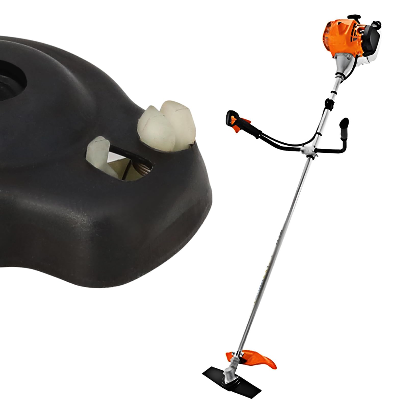 eMagTech 2Pcs Starter Pawl Cup Lawn Mower Starter Pawl Bracket Compatible with Stihl FS38 FS40 FS55 FS56RC FS70 4140 190 2010 Black 50x23.5x7mm - Image 4