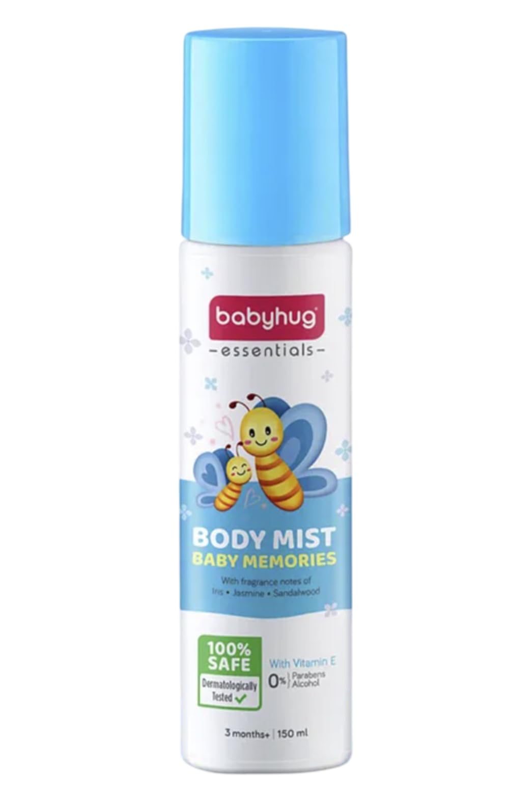 Babyhug Baby Memories Body Mist - 150ml | Hydrate on-the-go with super-light, fast-absorbing Vitamin E | IFRI Certififed Allergen Free Fragrance