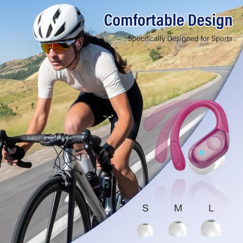 Image of Ltinist Bluetooth 5.4 Headphones, 75H Sports Wireless Earbuds Bass Stereo