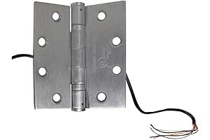 RCI Satin Chrome Electrified Hinge for Secure Door Control