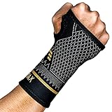 INDEEMAX Copper Wrist Compression Sleeve 1 Pair, Comfortable Hand Brace Support for Arthritis,...