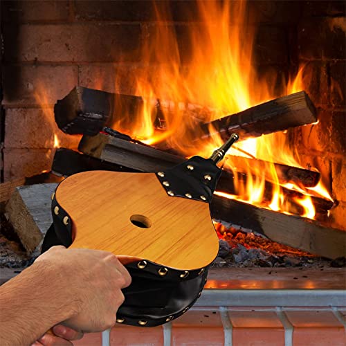 Thygiftree Fireplace Bellows Indoor 19X8 Custom Large Wood Fire Blower With Hanging Strap, Long Handle, Metal Nozzle, Tool For Fireplace, Fire Pit, Wood Stove, Bbq, Fireplace Decor - Bless This House #TOP4