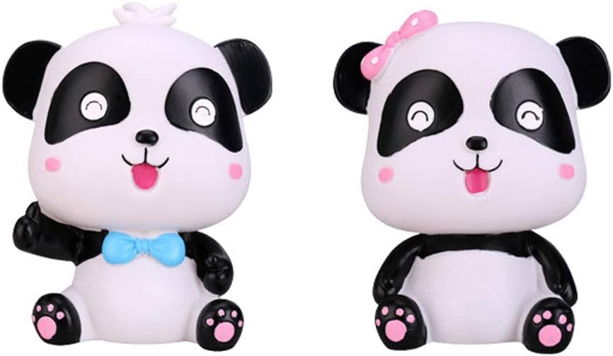Piggy Bank Cute Panda Piggy Bank Large-Capacity Panda Coin Savings Bank Gift for Boys and Girls in Two Styles (H7.0 x W5.9) Money Bank Savings Jar (Color : B)