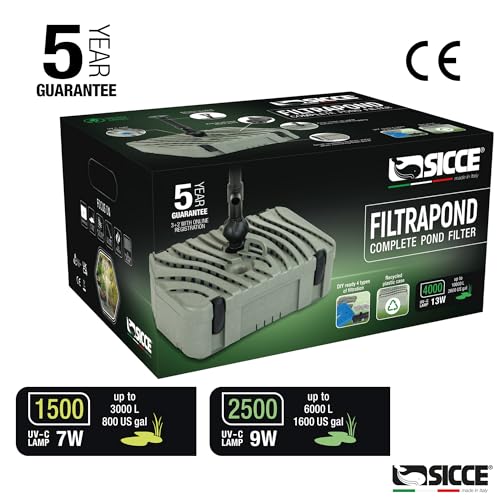 Filtro para estanque Sicce FILTRAPOND 1500 396 GPH miniatura 3