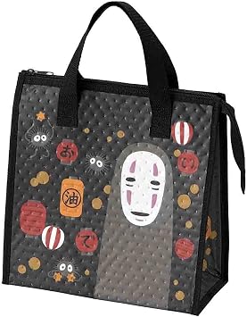 Skater Spirited Away Thermal Insulated Lunch Bag with Zip Closure - Lanterns