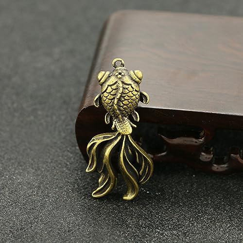 Pendentif poisson en cuivre micro sculpture bijou hypoallergénique
