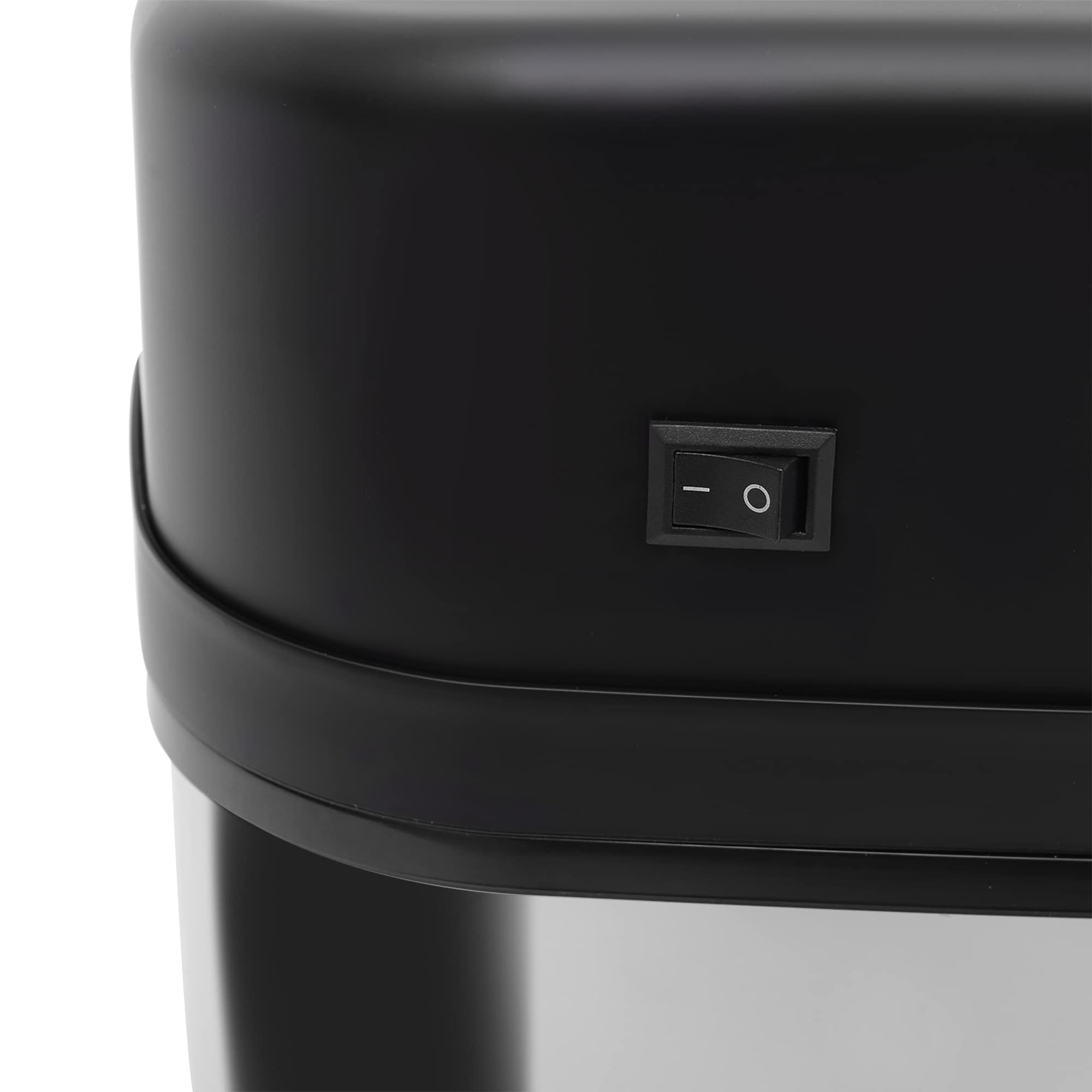 HOMCOM Sensor Mülleimer 20L Edelstahl mit Bewegungssensor Silber+Schwarz | Automatischer Mülleimer, Abfalleimer mit Inneneimer, Müllbehälter, Abfallbehälter für Büro, Schlafzimmer, Küchen