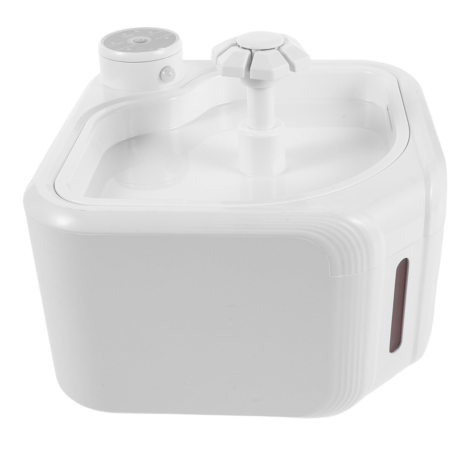 Toddmomy Fuente de Agua Detección Automática, Bebedero Automático ABS, Blanco, Gran Capacidad, Filtración Avanzada, para Gatos, para Gatos y Perros, para Interiores y Encimera