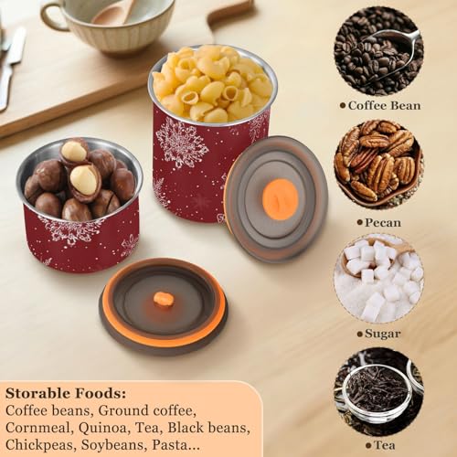 Contenedor de almacenamiento de café OTVEE 500ml acero inoxidable miniatura 6