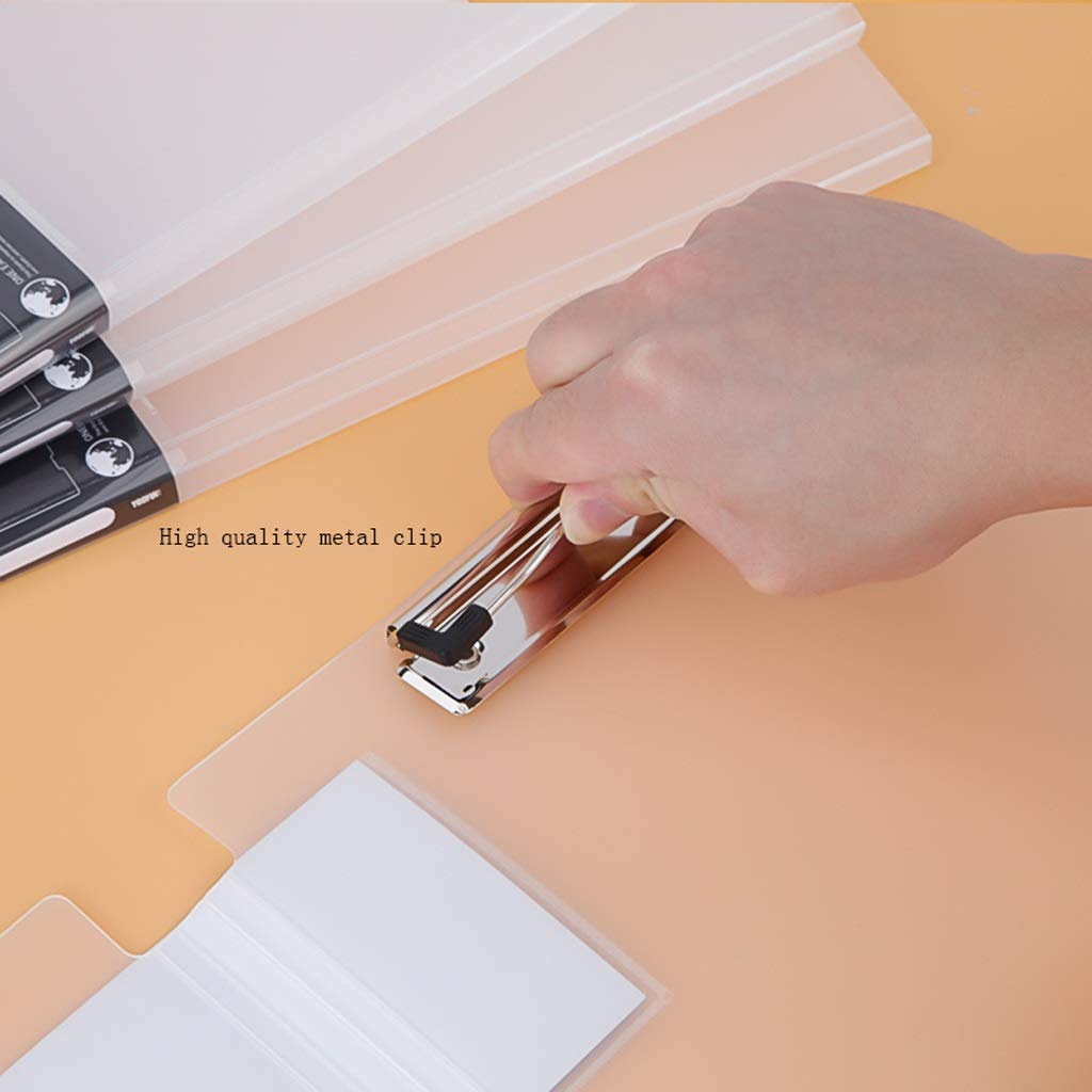 Zwischenablage für Bürobedarf Faltbare Zwischenablage, langlebiger und Stabiler Ordner Konferenzordner - (12er Pack) Haltbarer Clip mit niedrigem Profil