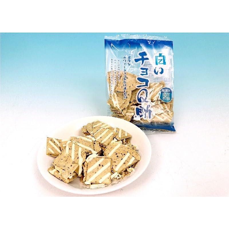 Amazon.co.jp: しんぼり 無選別 南部煎餅 白いチョコQ助 6袋セット 