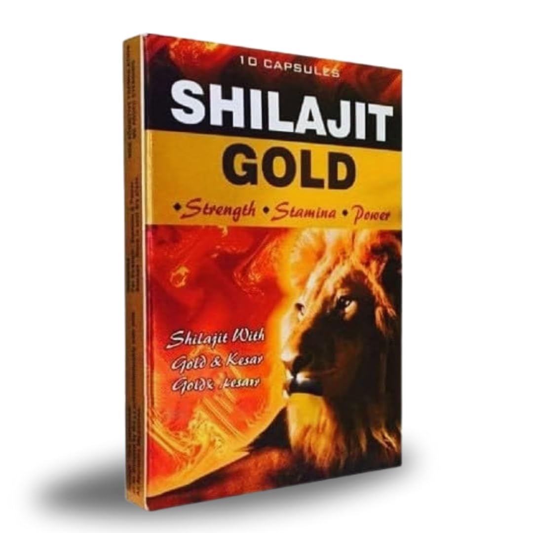 Ayurvedic Shilajit Gold Capsule - Ayurvedic Medicine For Stamina, Muscle Growth, Immunity & Overall Wellbeing(Pack of 2)