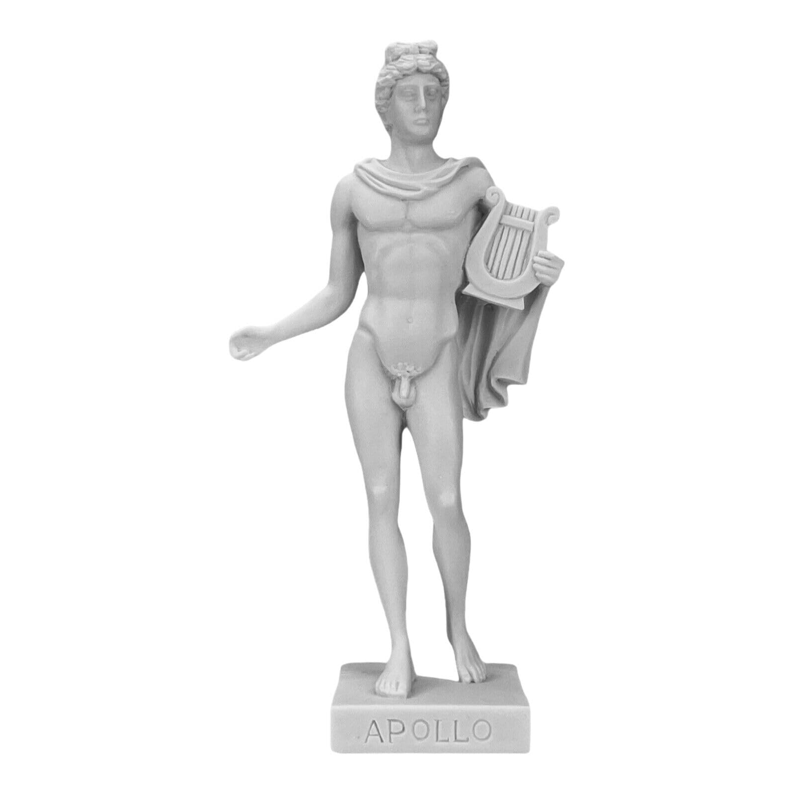 Apolo griego romano dios de la música masculino fundido estatua de mármol escultura
