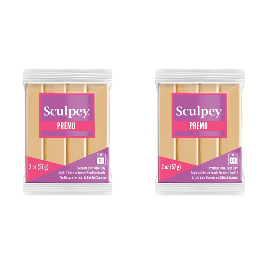 Sculpey Premo Polymer Clay, Ecru, OSFA (Pack of 2)