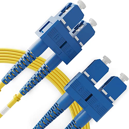 Image of SC to SC Fiber Patch Cable Single Mode Duplex - 1m (3.28ft) - 9 /125 OS1 - Beyondtech PureOptics Series