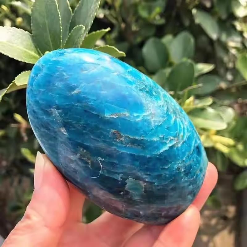 Natural Polished Healing Crystal Blue Apatite Stand Stone 1pc (710g-1000g 1pc)