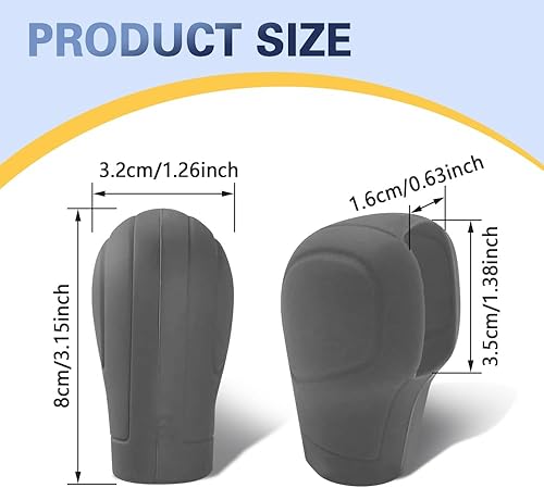 Miniatura 2 de Cubierta para pomo de palanca de cambios, accesorios de protección para automóvil, protector antideslizante para palanca de cambios automático,