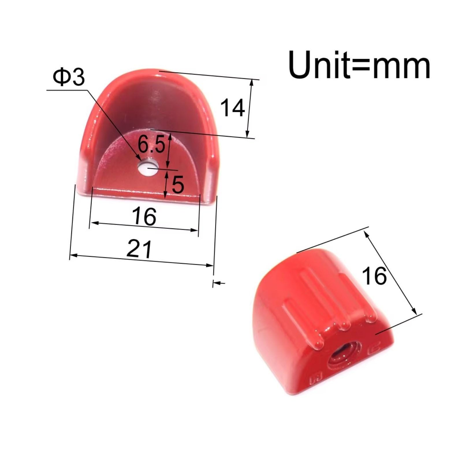 RC Car Accessories for HSP for HPI for Traxxas for Axial for Tamiya 1/8 1/10 Anti-Wear Metal Zinc Cap Shock Absorber Protective Cover RC Car Truck for Buggy(Red)