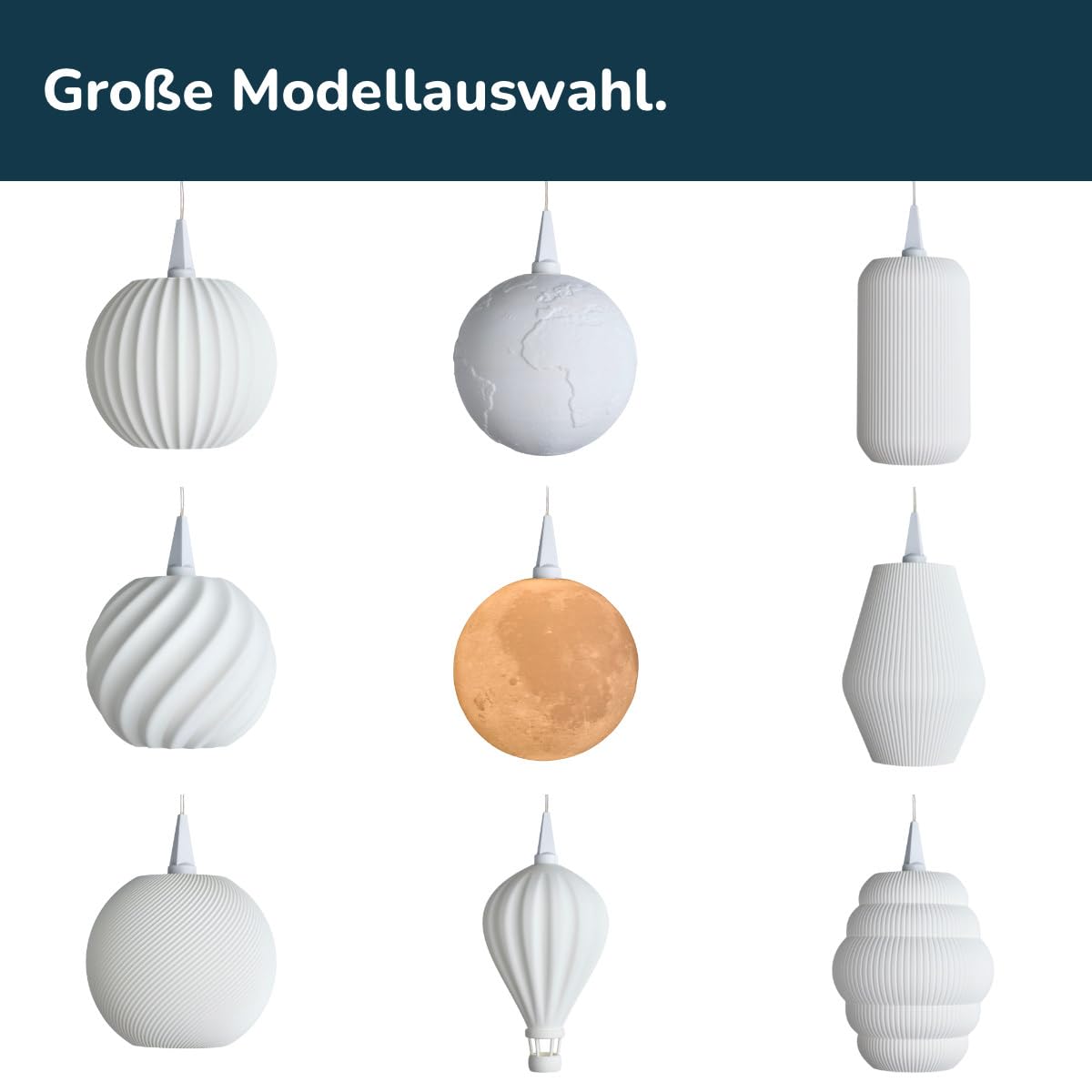 Globe Lines | Lampenschirm für Stern A1/A1e, matt weiß, Ø 10 cm