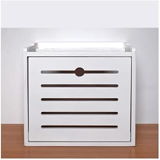 TV Lower Row Socket Occlusion Box Wireless WiFi Router Shelf Router Storage Box Network Set-top Box Router Storage Box，A-