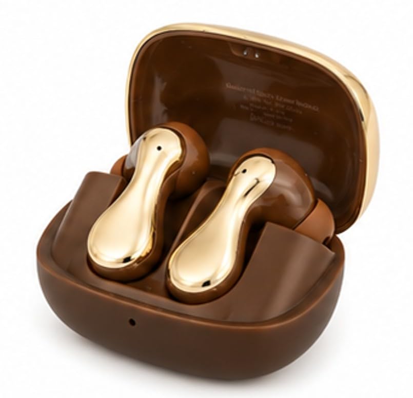 Image of SuperBuds TWS Earbuds with Hi-Res Audio, Deep Bass & HD Calling (Brown Gold) Ergonomic in-Ear Comfortable Fit, Lightweight Earbuds for Daily Use, Up to 50 Hours Standby Backup