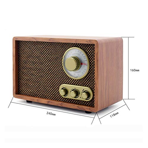 Radio Speaker Home Speakers Tafelblad Hout AM/FM Radio Vintage Retro Klassieke Bluetooth Radio Treble&(FM Radio) Happy Life - Image 4