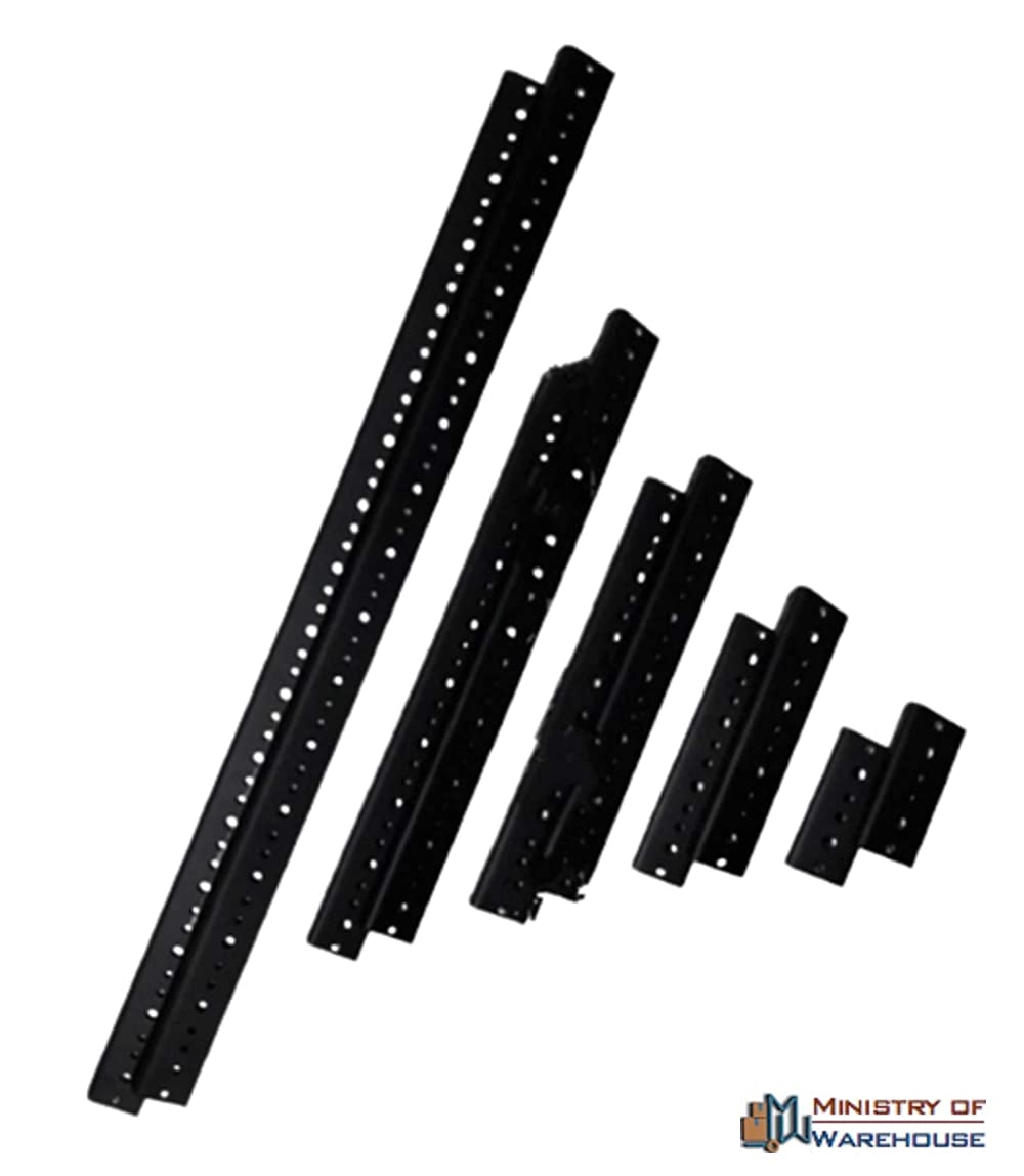 Steel Rack Mount Rail Pair Road Case Amp Mixer 10-32 Threaded 5 Space 5U (8.75