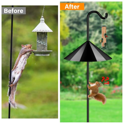 Image of FEED GARDEN 108'' Bird Feeder Pole Squirrel Proof 1 Pack, Shepherds Hook