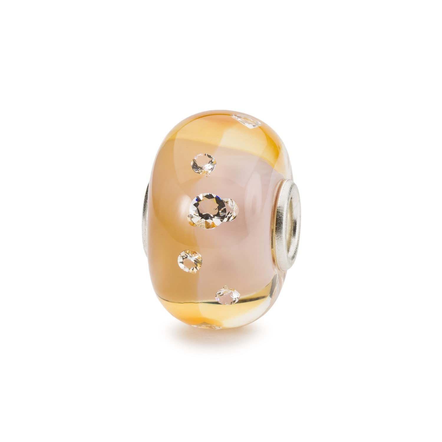 Trollbeads Joyful Diamond TGLBE-00213 - Perlina in vetro scintillante