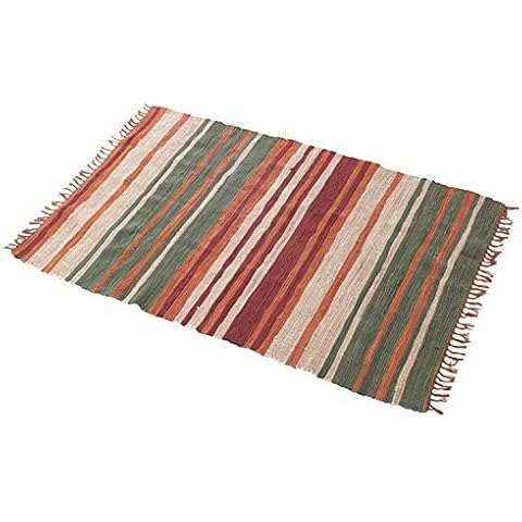 Multi Coloured Cotton Picnic Rug (105cm x 170cm) Cover