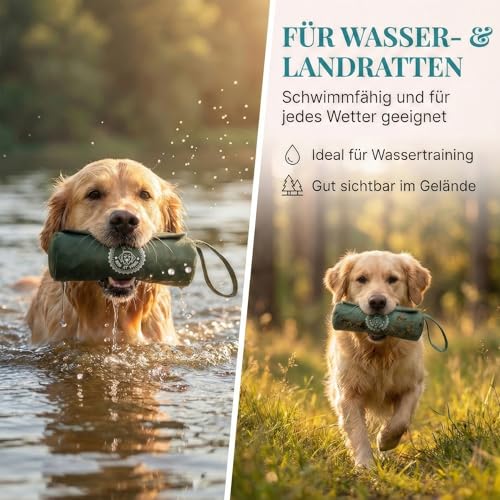HUND IST KÖNIG Futterdummy für Hunde - Apportierbeutel für Hunde/Futterbeutel Hundetraining klein - Für alle Hunderassen - Perfekt für Dummy Hundetraining + Trainings-eBook, Futterbeutel-Hund
