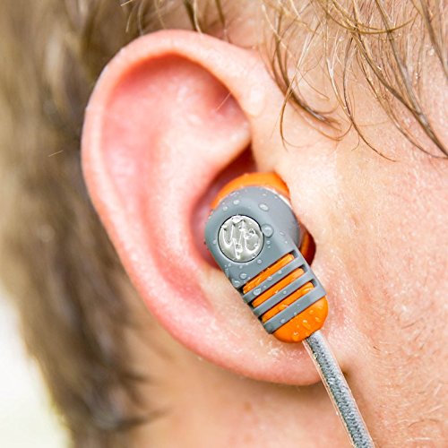 Yurbuds by JBL Venture Pro Burnt Strahlwassergeschützt IPX5 Sport In-Ear Kopfhörer mit 3-Knopf FB (IOS) orange/grau - Afbeelding 4