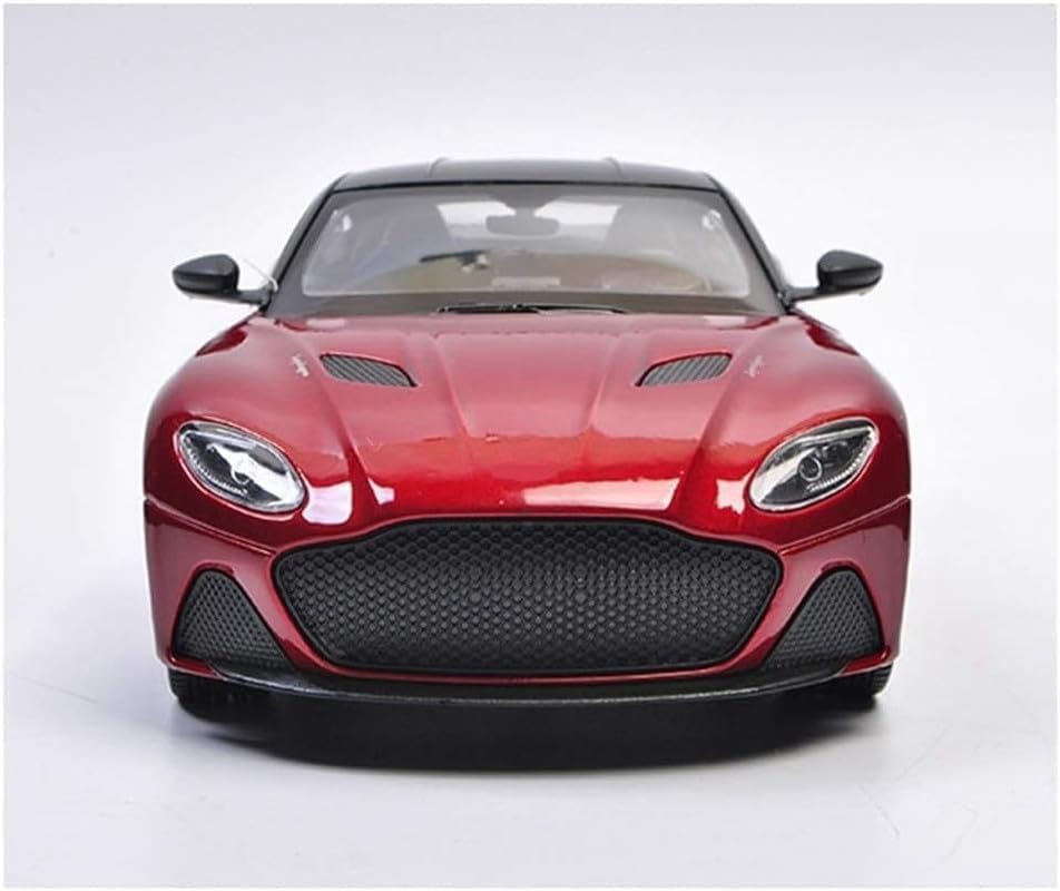 Image of Kids Model 1:24 Astorn Martin Die Cast Metal Car Pull Back Action Opening Doors with Realistic Engine Sound Lights Toy Car Gift for Boys - Red