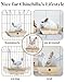 Natural Wood Chinchilla Hammock for Cage Swing, Chinchilla Bed Hanging, Wooden Chinchilla Toys and Cage Accessories, Chinchilla House Hut Ledges And Platforms Enrichement, Indoor Chinchilla Habitat