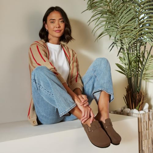 Image of 100% Genuine Leather Clogs for Women Footwear - Fall Shoes for Women