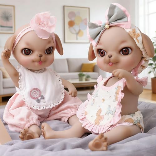 Muñeco Cachorro Gemelo 16 Pulgadas, Pack de 2 miniatura 4