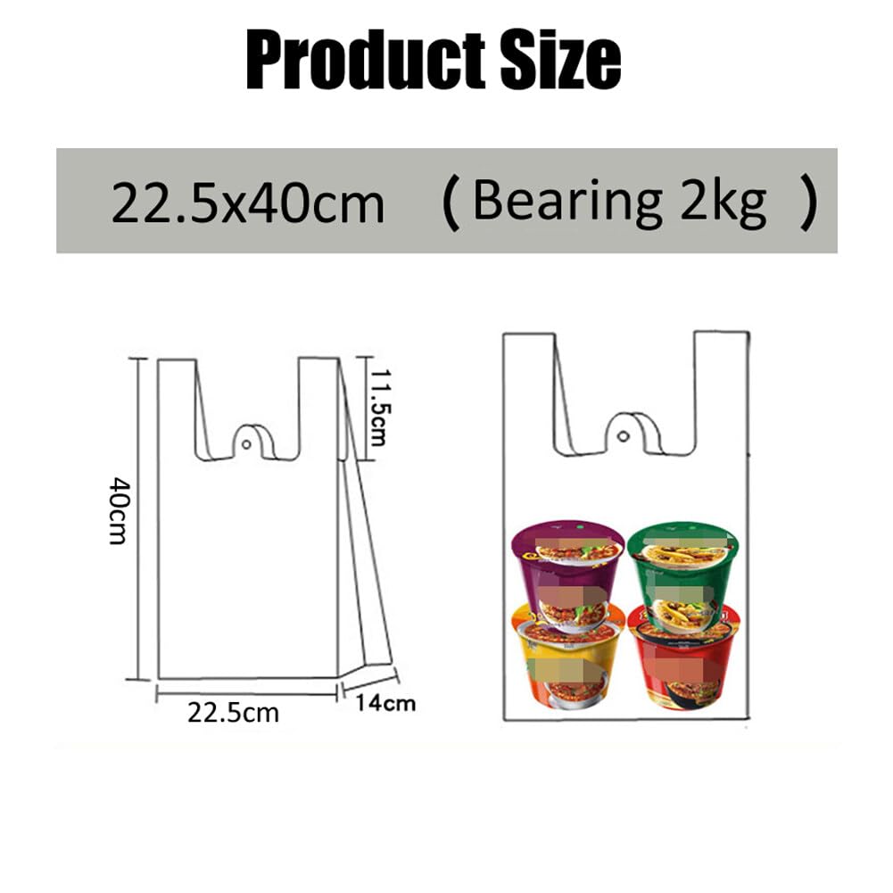 100 Sacchetti Plastica Alimentari - Trasparenti, 22.5x40 Cm, Per Spesa E Asporto - Foto 12