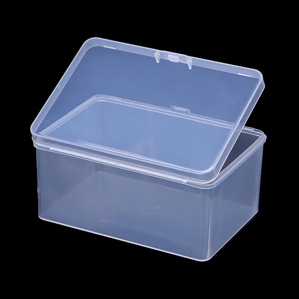 12 Packs Rectangle Plastic Clear Storage Containers Box (4.49 x 3.11 x 2.28 in), Clear Plastic Box Containers for Storage of Small Items, Crafts, Jewelry, Hardware
