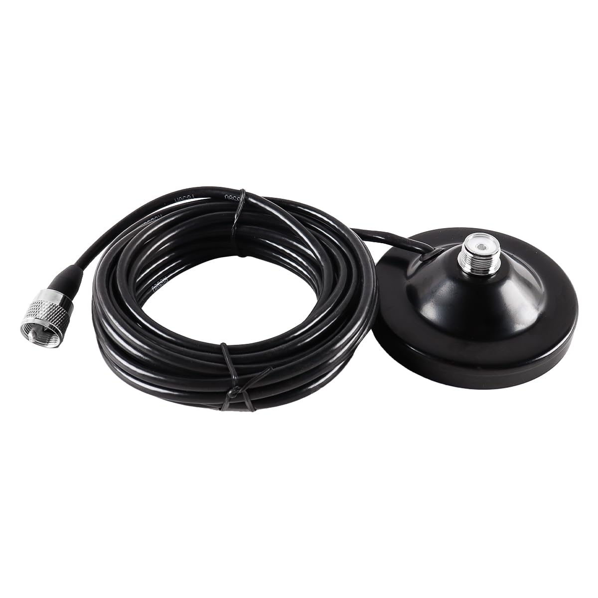 Gorise Antena de Radio magnética para Coche con Ventosa y Cable Macho PL259 de 5 m para Base magnética de Antena CB