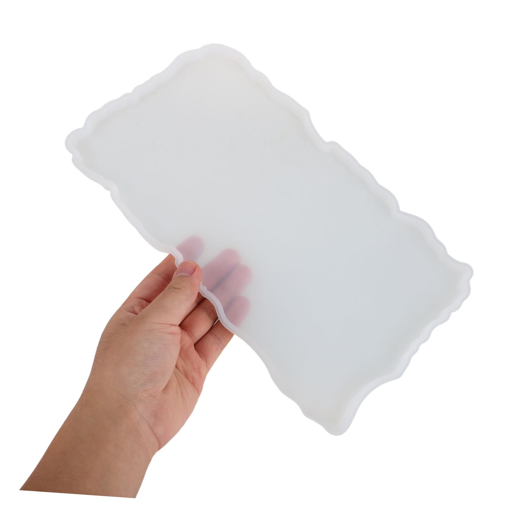 Operitacx Stampi in Silicone Per Resina Epossidica Per Vassoi Fai Da Te Maniglie Metalliche Per Decorazioni Domestiche e Artigianato
