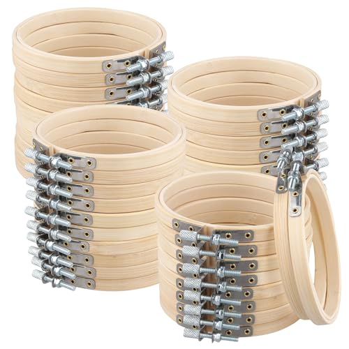 Aros de bordado de 4 pulgadas para decoración hogareña y proyectos creativos de costura
