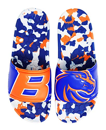 Boise State University BSU Broncos Slydr Sports NCAA Sandals (12 Womens, 10 Mens) - Beach Slides - Pool Slippers