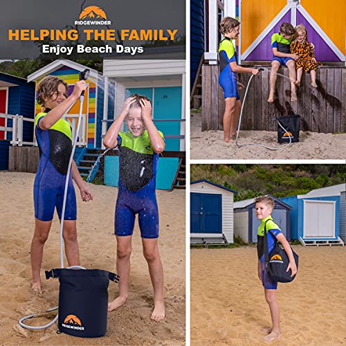image for Ridgewinder Portable Shower for Camping with Dry Bag - Camp Shower wit
